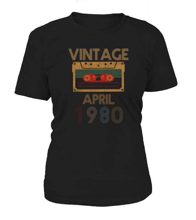 VINTAGE APRIL 1980 BIRTHDAY T-Shirt Woman