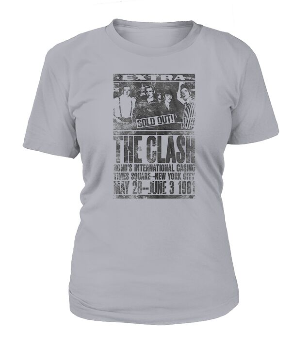 White The Clash Bonds 1981 Official T-Shirt Woman