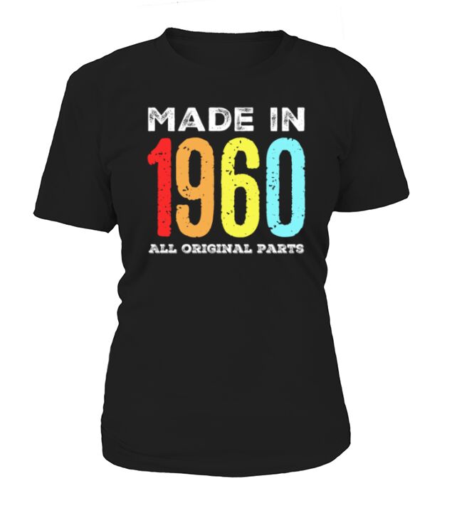 Made in 1960 Vintage Retro 60 Years Birthday Gift Women's T-Shirt