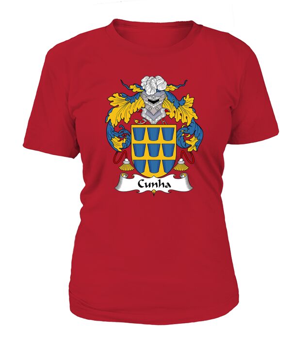 Cunha Family Crest Portuguese Family Crests T-Shirt Woman