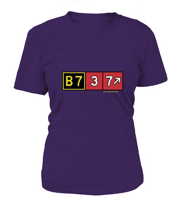 Pilot Expressions Boeing 737 Taxiway Sign T-Shirt Woman
