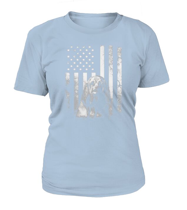 Bloodhound America Flag shirt T-Shirt Woman