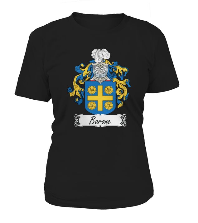 Barone Family Crest Italian Family Crests T-Shirt Woman