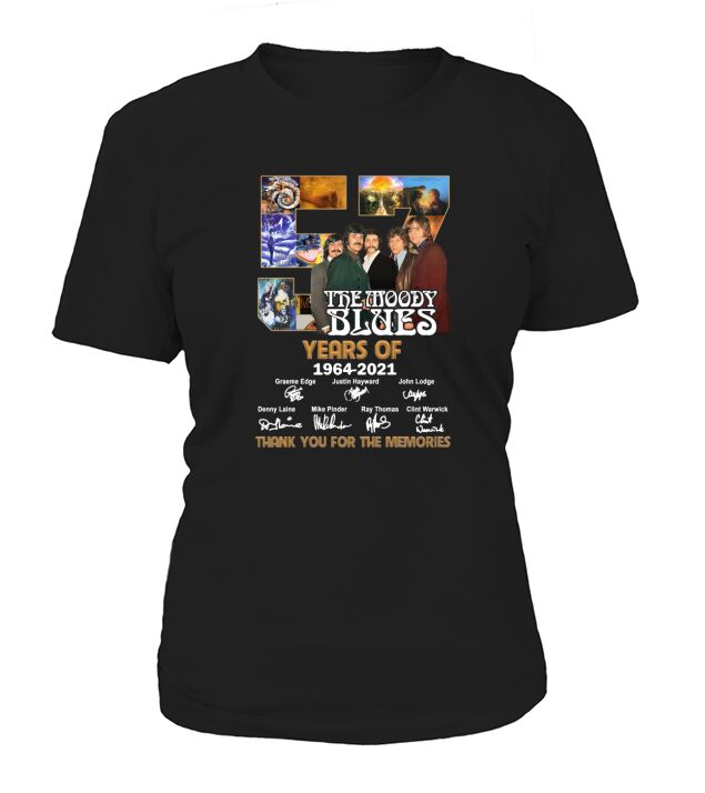 57 Years Of The Moody Blues Thank You For The Memories Women's T-Shirt