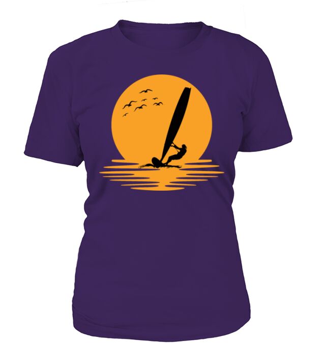 Windsurfer Sunset Windsurfing surfing surfer T-Shirt Woman