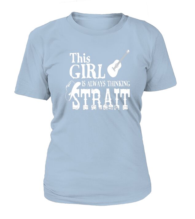 This Girl Is Always Thinking Strait T Shirt T-Shirt Woman