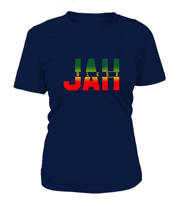 Jah Bless - Rastafari Reggae Music Jamaica T-Shirt Woman