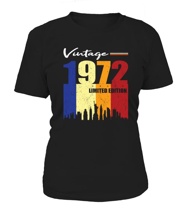 50th Birthday Vintage 1972 Limited Edition Women's T-Shirt
