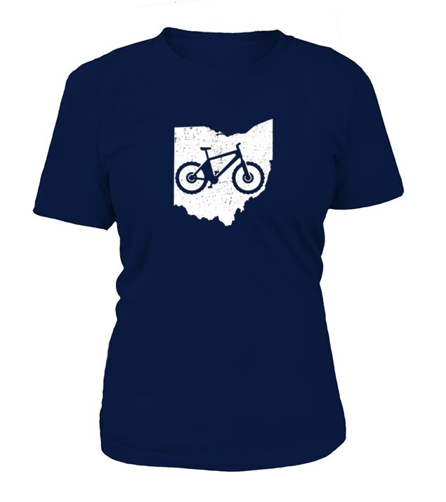 Ohio Mountain Bike Shirt Biking Cycling MTB Biker Gift Tee T-Shirt Woman