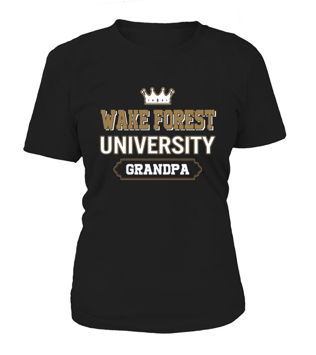 Wake Forest University Grandpa Great Gift For Grandparents T-Shirt Woman