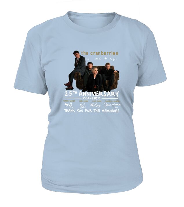 The Cranberries 25th Anniversary 1994   2020 Signatures Thank You The Memories T-Shirt Woman