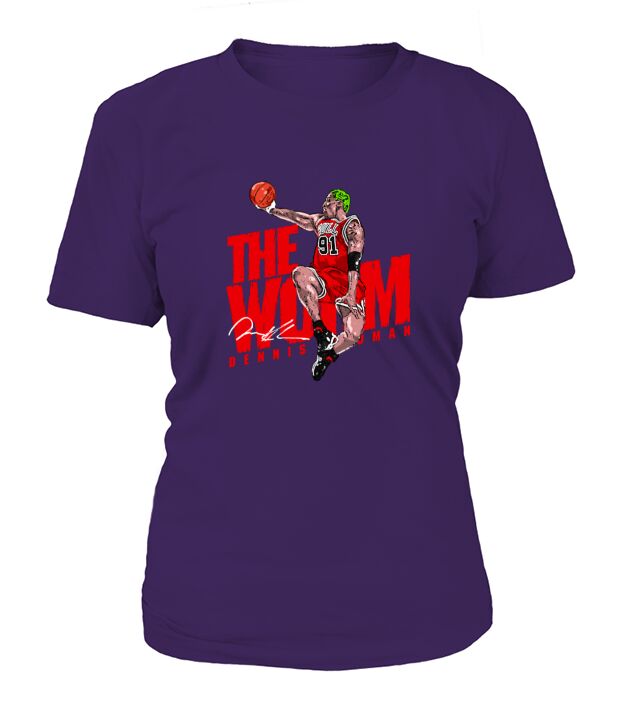 Dennis Rodman The Worm Basketball T-Shirt Woman