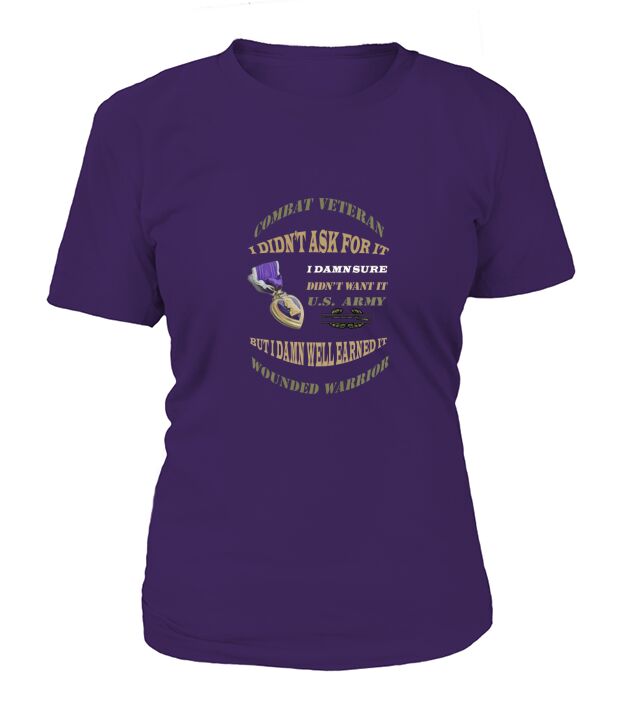 purple heart veteran army T-Shirt Woman