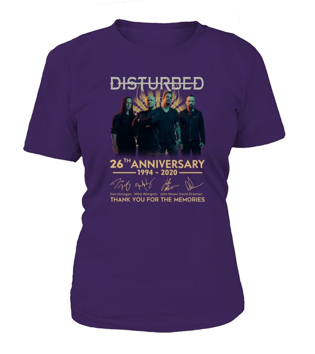 Disturbed 26th Anniversary 1994 2020 signature T-Shirt Woman
