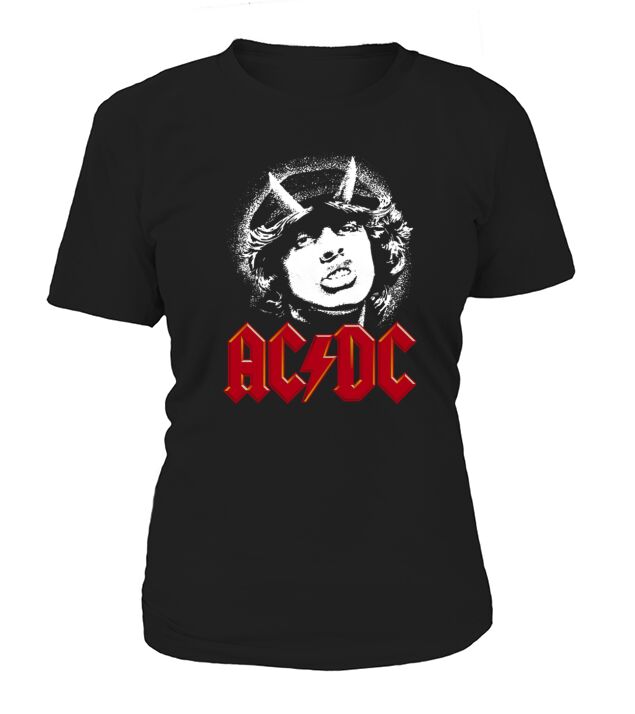 ACDC Fans Angus Young In Your Face T-Shirt Woman