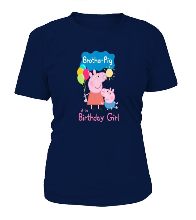 peppa pig brother pig of the birthday girl T-Shirt Woman
