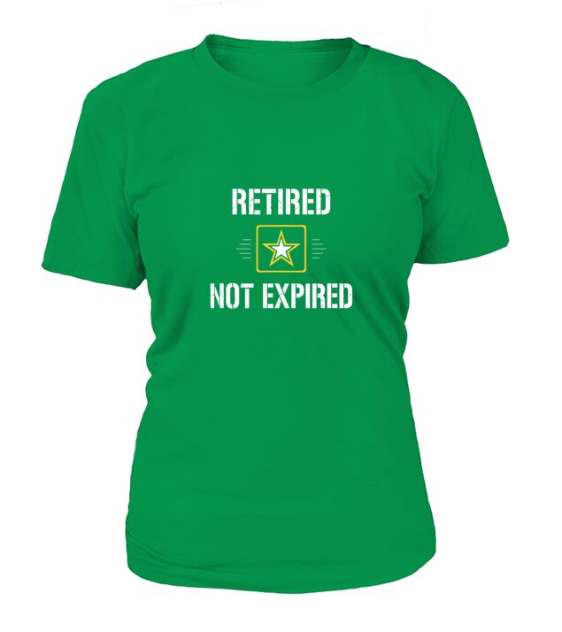 Retired Not Expired Military Army T-Shirt Woman