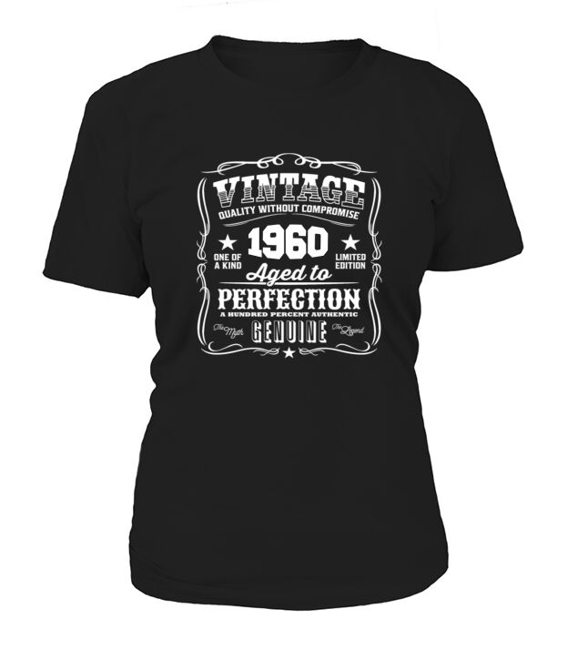 Vintage 1960 Aged To Perfection T-Shirt Woman