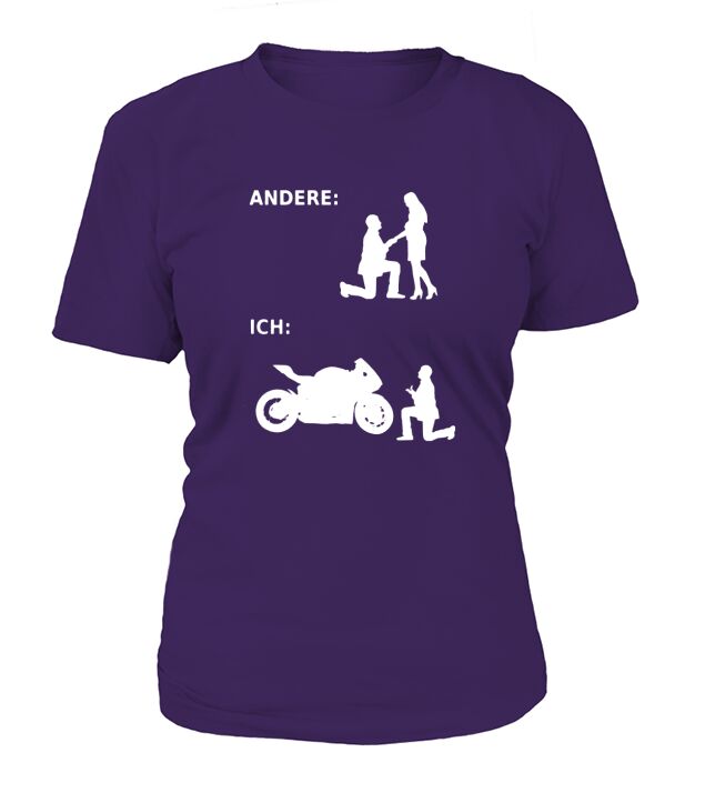Motorrad Motorradfahrer geschenk T-Shirt Woman