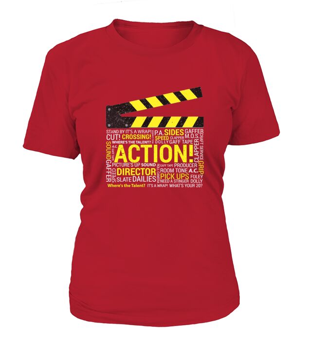 Filmmaker Director Cinematographer Film Crew T-Shirt Woman