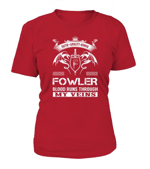 FOWLER Last Name, Surname Tshirt T-Shirt Woman
