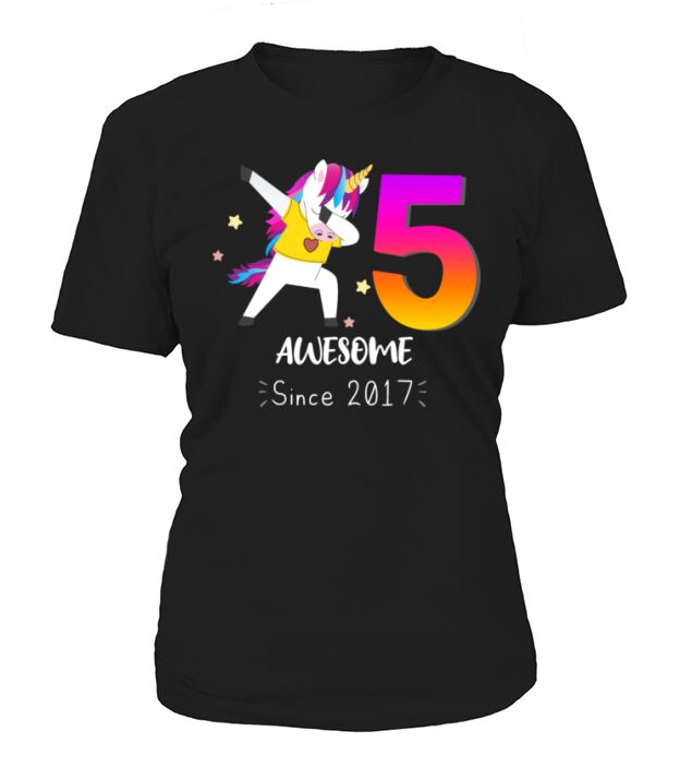 5 Years Old Unicorn Flossing Women's T-Shirt