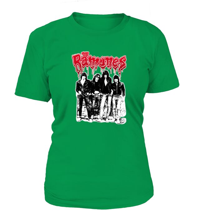 Ramones Retro Band T-Shirt Woman