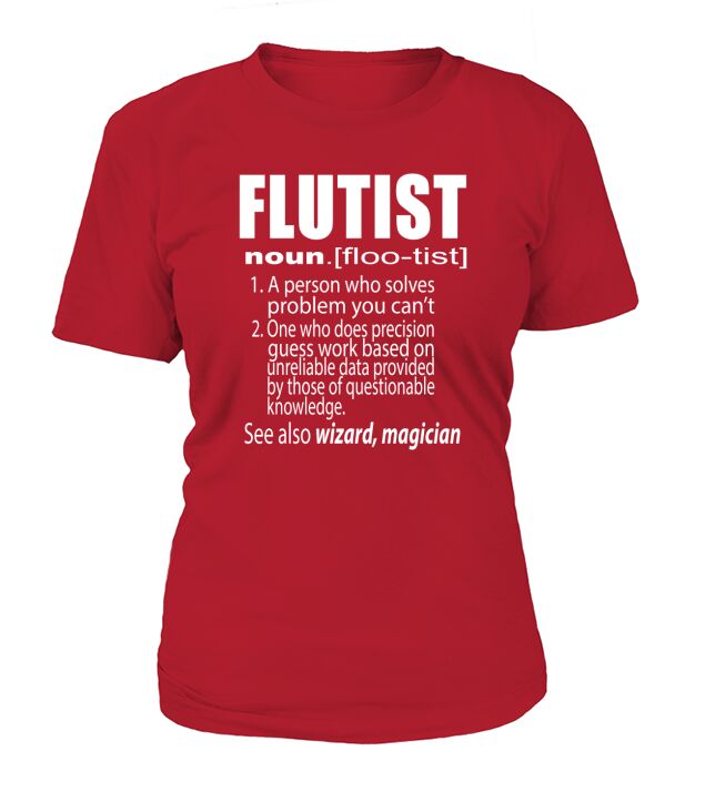 Flute Flutist Tshirt T-Shirt Woman