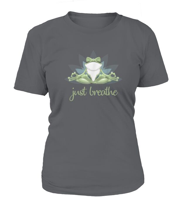 Frog Yoga Just Breathe T-Shirt Woman
