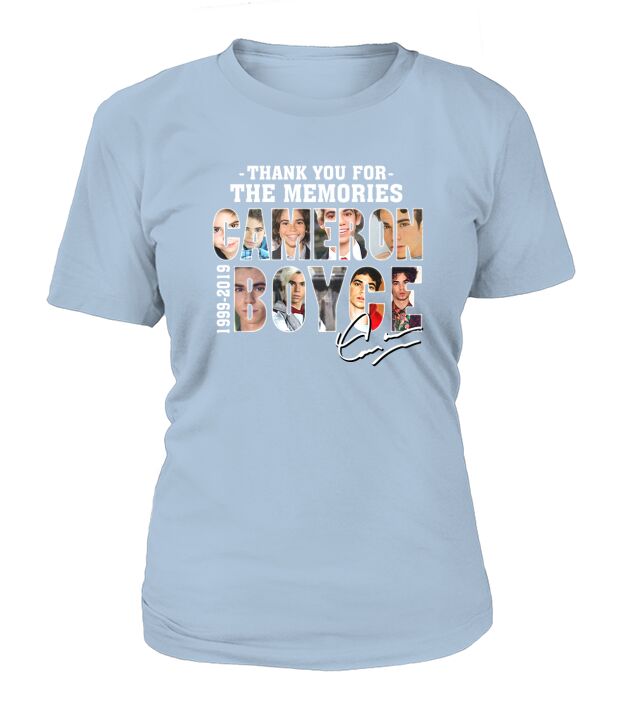 Thank you for the memories Cameron Boyce 1999-2019 signature shirt T-Shirt Woman