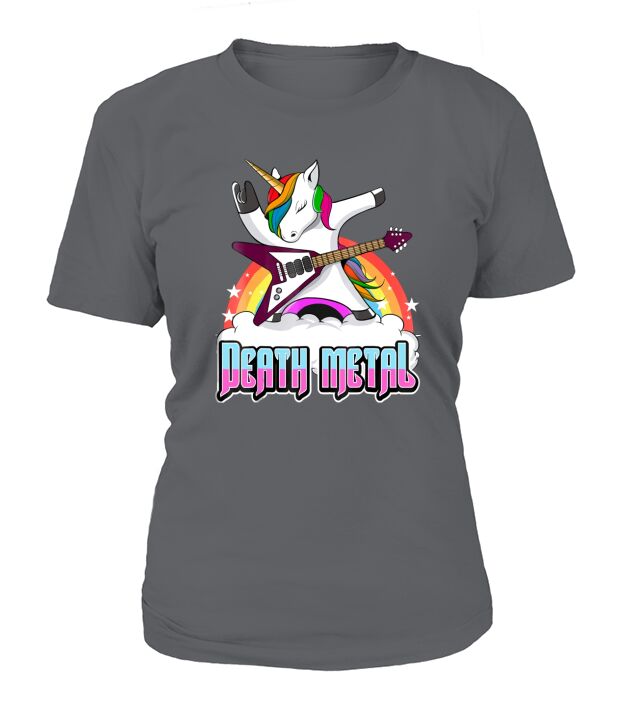 Funny Heavy Metal Unicorn T-Shirt Woman