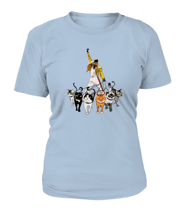 Freddie Mercury and cats shirt T-Shirt Woman
