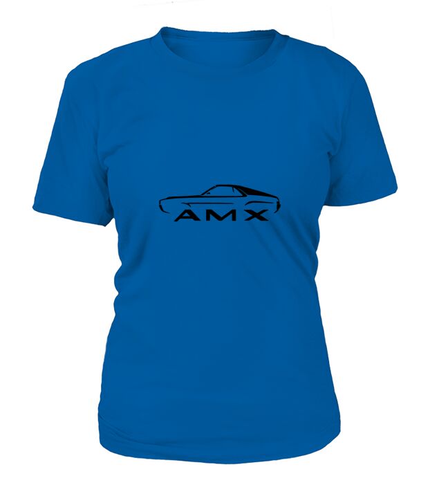 1968 1969 AMC AMX Classic Outline Design T-Shirt Woman