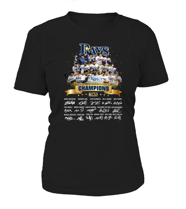 Tampa Bay Rays Player Signature Alcs 2020 Champions Shirt T-Shirt Woman