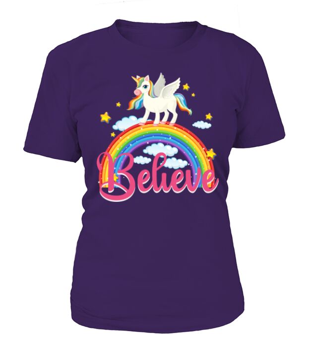 unicorn Believe T-Shirt Woman