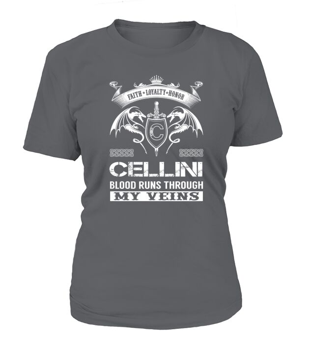 CELLINI Last Name, Surname Tshirt T-Shirt Woman