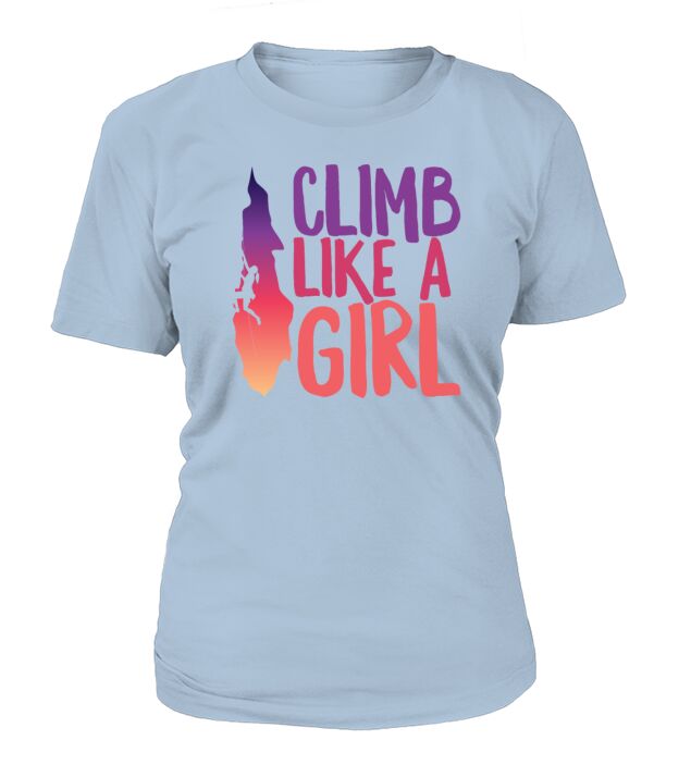 Funny Climber Climbing Girl Gift T-Shirt Woman