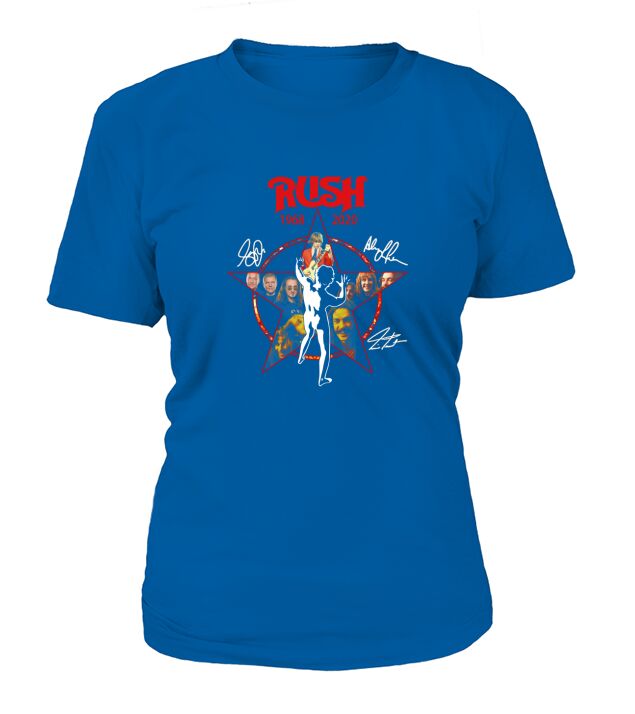 Rush 1968-2020 signatures shirt T-Shirt Woman