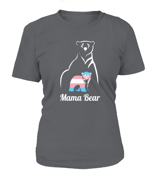 Womens Mama Bear LGBTQ Child Gift Trans Pride T-Shirt Woman
