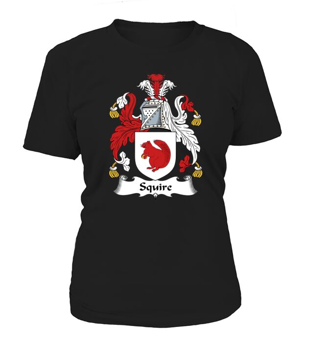 Squire Family Crest British Family Crests Women's T-Shirt