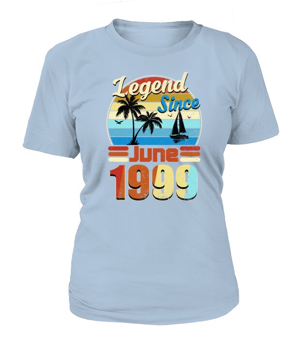 Legend Since June 1999 Retro Vintage Birthday Summer Gift 2020 T-Shirt Woman