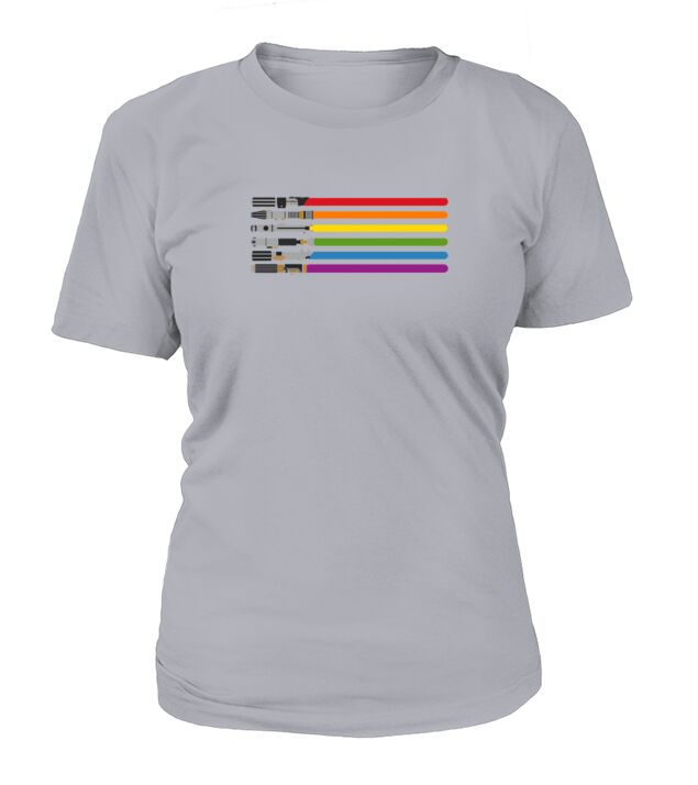 Lightsaber Rainbow T-Shirt Woman