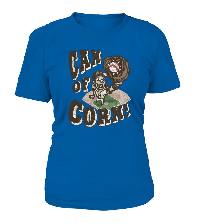 Can of Corn Retro Baseball T-Shirt Woman