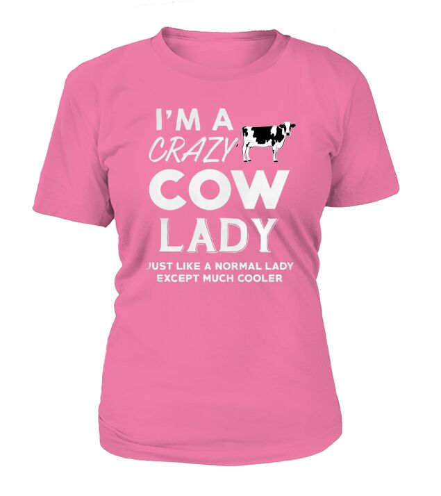 Crazy Cow Lady T-shirt T-Shirt Woman