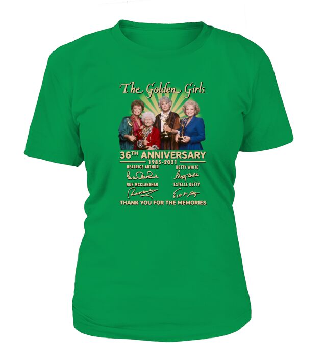 The Golden Girls 36th anniversary t1985 2021 thank you for the memories signatures T-Shirt Woman