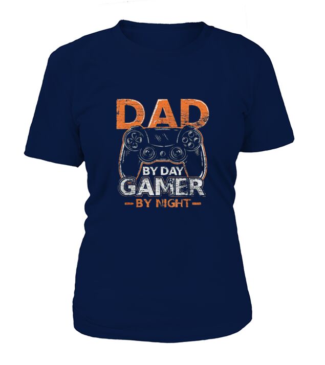 Gaming Gift Dad By Day Gamer By Night Dad Jokes T-Shirt Woman