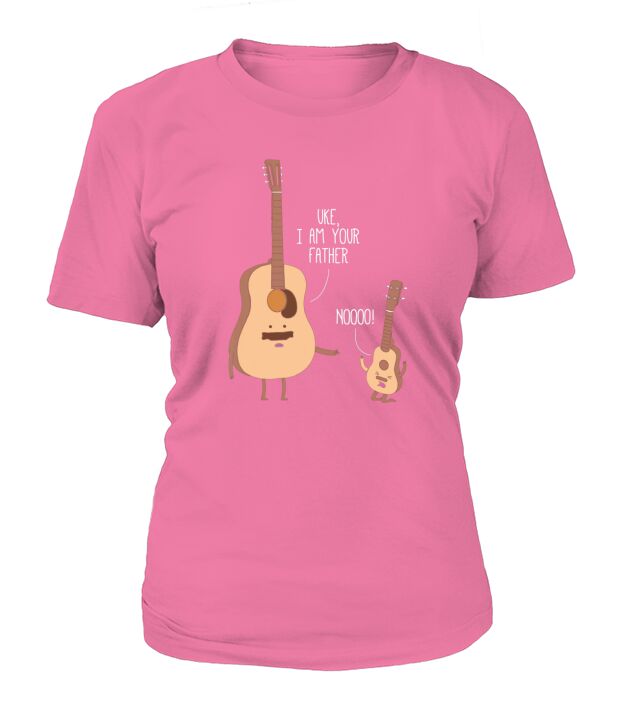 Uke I Am Your Father T Shirt Ukulele Guitar Music T-Shirt Woman