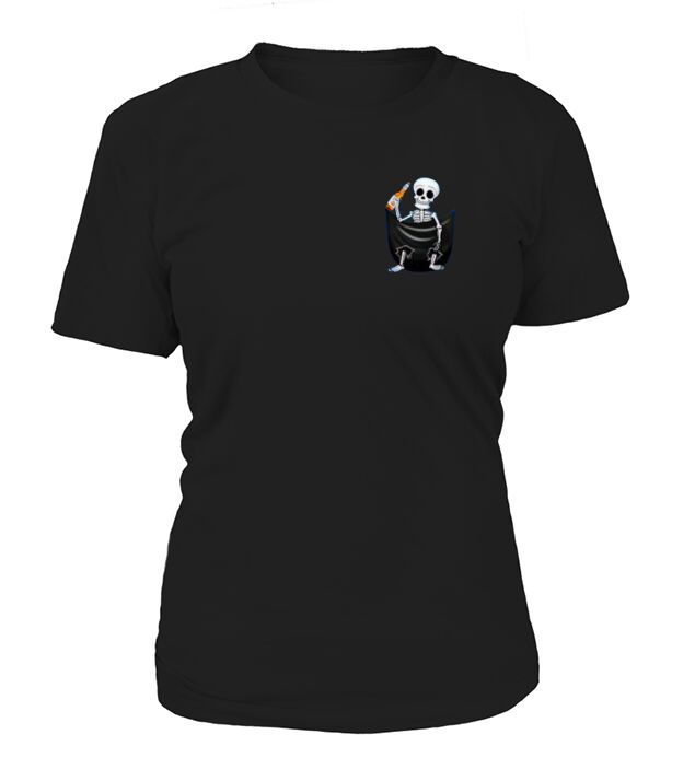 Miller Lite Skeleton in pocket shirt T-Shirt Woman