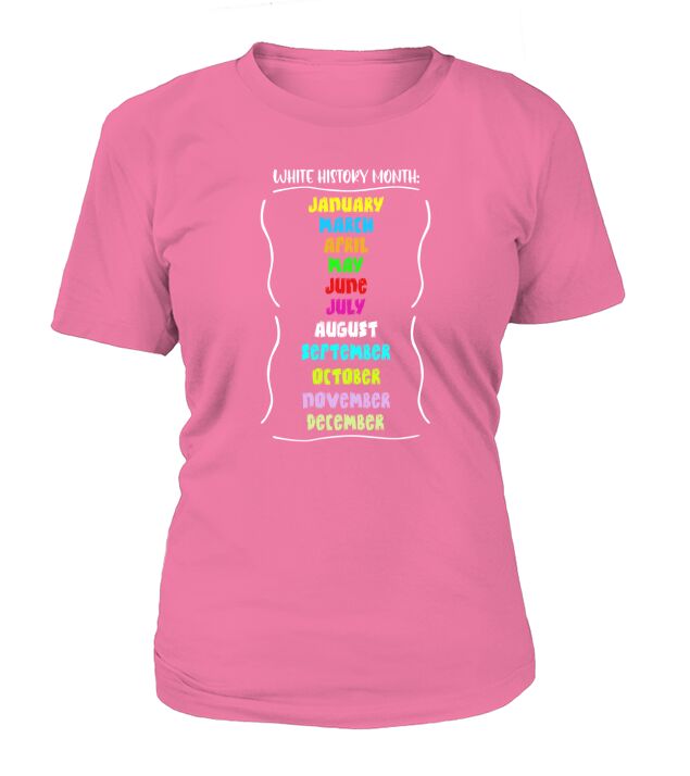 White History Month Colorful T-Shirt Woman