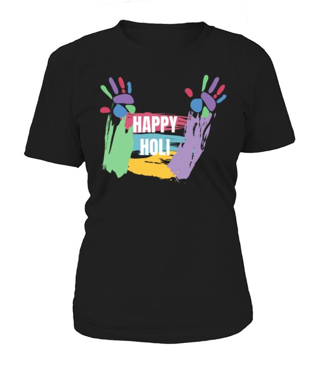 Happy Holi T-Shirt Colors India Hindu Spring T-Shirt Woman